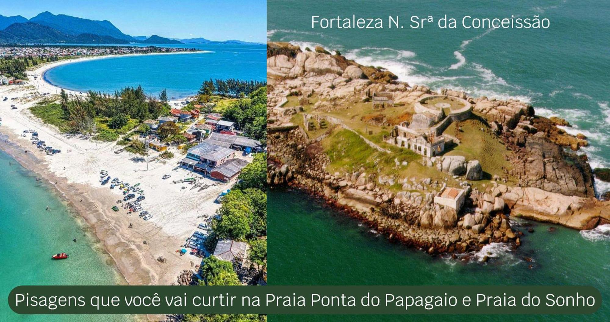 Pousada Recanto Edenico - A Beira Mar Da Praia Ponta Do Papagaio, Palhoca Sc Exterior foto