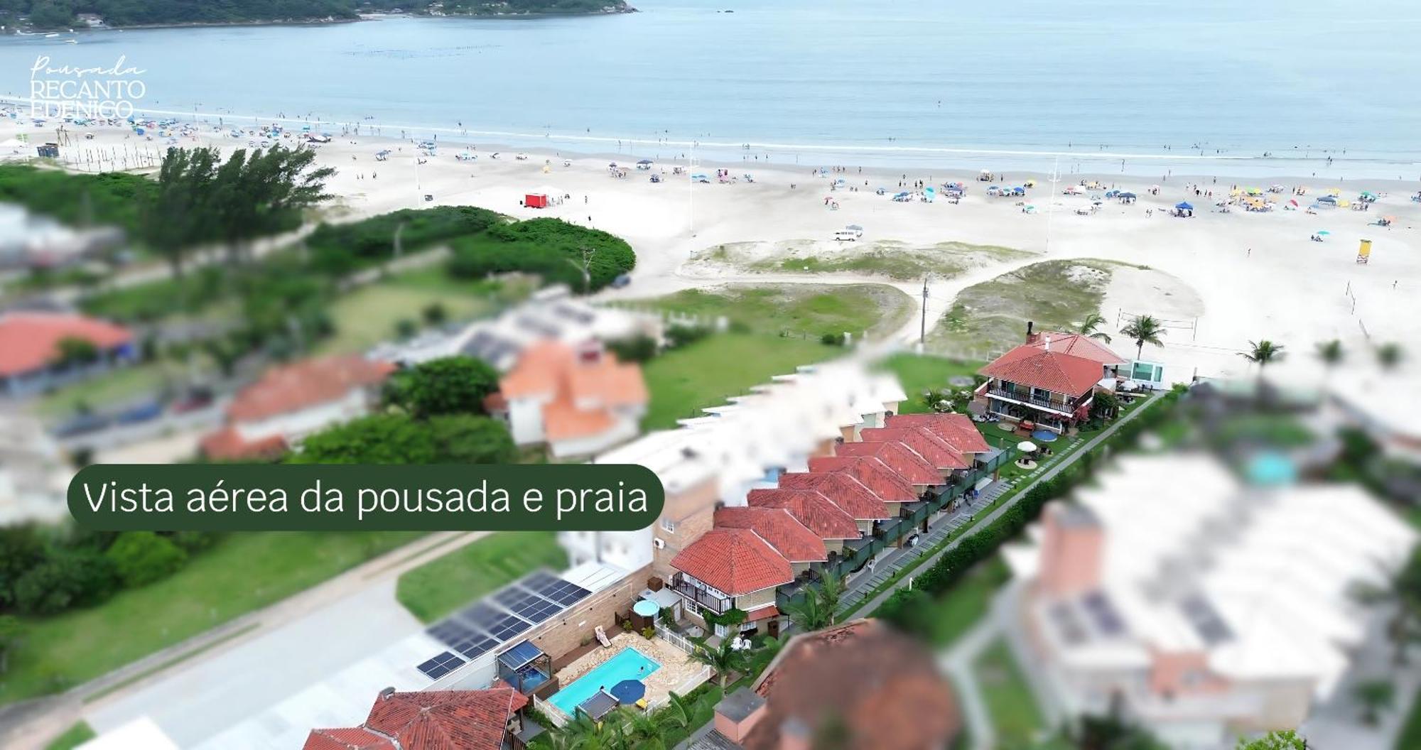 Pousada Recanto Edenico - A Beira Mar Da Praia Ponta Do Papagaio, Palhoca Sc Exterior foto